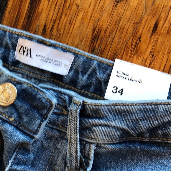 NWT Zara Jeans size 34euro 2USA 24Mex - Picture 2 of 5